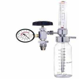 Oxygen Flow Valve with Humidifier, 0-15 L/min