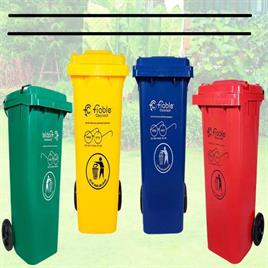 Fiable 120L Wheeled Plastic Dustbin
