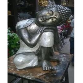 Fiber Buddha Figurine