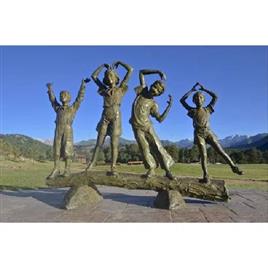 Fiber Kids Sculpture Statue