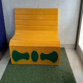 Fiber Red Seater Bench