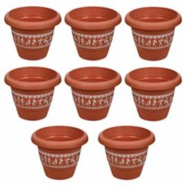 Fiberglass Planter Pot - Red