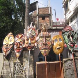 Fiberglass Tribal Art Mask