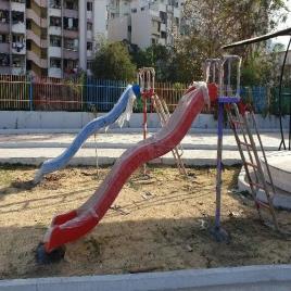 Fibreglass FRP Wave Garden Slide