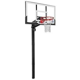 Outdoor Fixed Iron Basketball Pole, 12ft