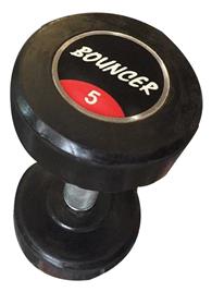 Fixed Weight Rubber Steel Dumbbell, 5kg