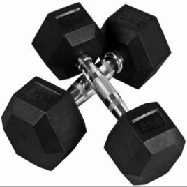 Hex Cast Iron Dumbbell 10kg