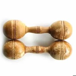 Wooden Fixed Weight Dumbbells