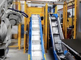 Manual Scrap Handling Flexible Conveyor Machine