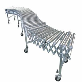 Stainless Steel Flexible Roller Conveyor Machine