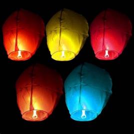 Medium Oval Floating Candle Sky Lanterns