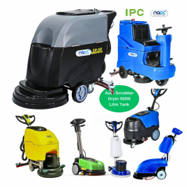 Walk Behind Floor Scrubbing Machine, 75L