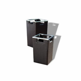 Square Wicker Planter Set