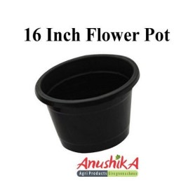 Flower Tree Plastic Pot, 16 inch Shine Finish