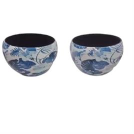 Printed Iron Bowl Vase