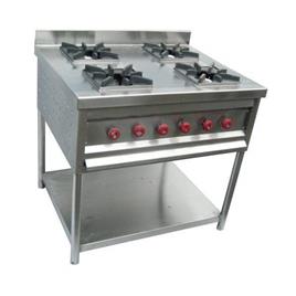 Four Burner Stainless Steel Conti Range