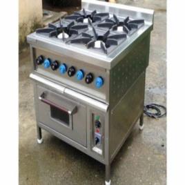 Four-Burner Gas Range with Electric Oven