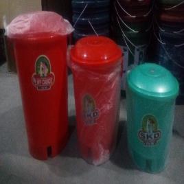 Multi-Color Paddle Waste Bin