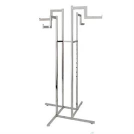 Color Coated Iron Four-Way Garment Stand