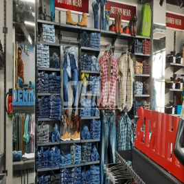 Mild Steel Garment Wall Racks for Showrooms