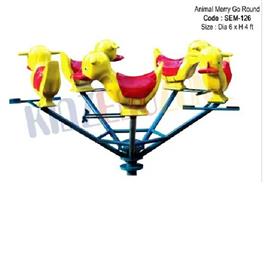 FRP Animal Play Merry Go Round