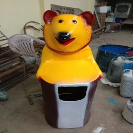 FRP Animal Beer Shape Dustbin