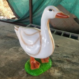 FRP Fiber Duck Bird Sculpture