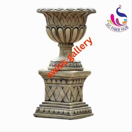 Fiber Planter with Stand, 20 Inch