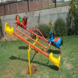 FRP & Iron 4-Seater Outdoor Playground See-Saw