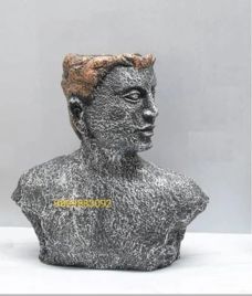 FRP Man Decorative Planter, 12-inch