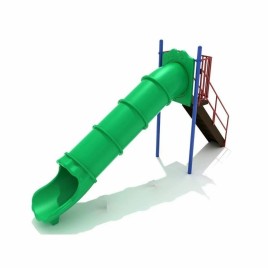 Covered FRP Playground Tube Slide