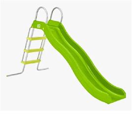 FRP Playground Wave Slide Green