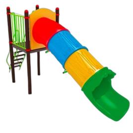 FRP Pun Out Playground Slide