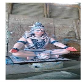 Multicolor FRP Standing Shiva Statue
