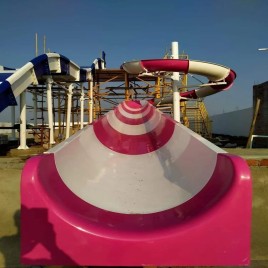 FRP Blue Pool Water Slide