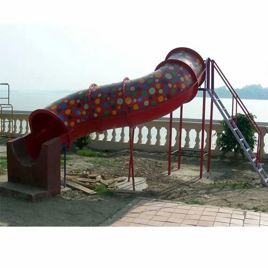 FRP Red Tube Slide (12 Years)
