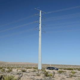 Galvanized Monopole Tower