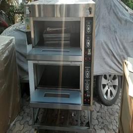 Dual Deck Gas Baking Oven, 4 Tray