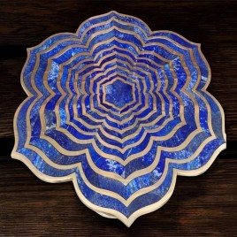 Blue Lapis Lazuli Gemstone Tea Table