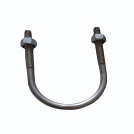Galvanised U Bolt 8mm Diameter, 6 inch Pipe Size