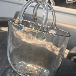 Glass Bag Vase