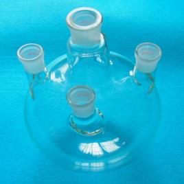 Borosilicate Glass Four Neck Round Bottom Flask