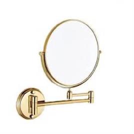 Eston Gold Hotel Round Mirror