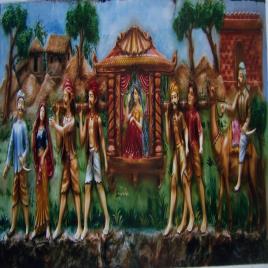 Fiberglass Palki Wall Decor