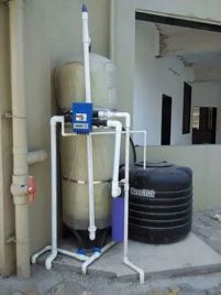 Global Blue Industrial Water Softener Plant, 5000 l/h