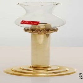 Golden Aluminium Candle Stand