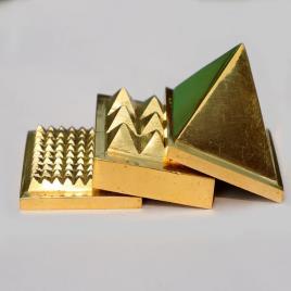 Golden Brass Vastu Pyramid