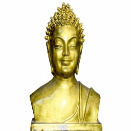Golden God Fiber Buddha Figurine, Interior Decor