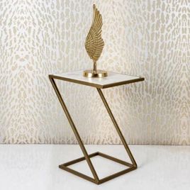 Modern Golden Stainless Steel Side Table
