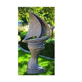 Gray Granite Exterior Sculpture